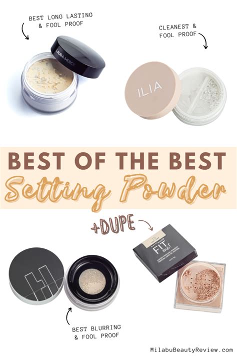 laura mercier dupe setting powder.